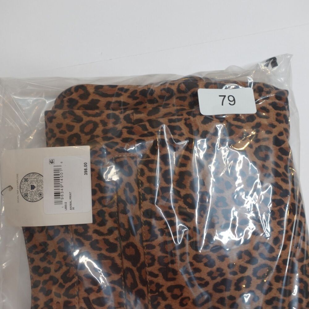 Lita by Ciara Women's Leather High Waist Pants Animal Print Size 30 NWT $398 NWT - Picture 9 of 9